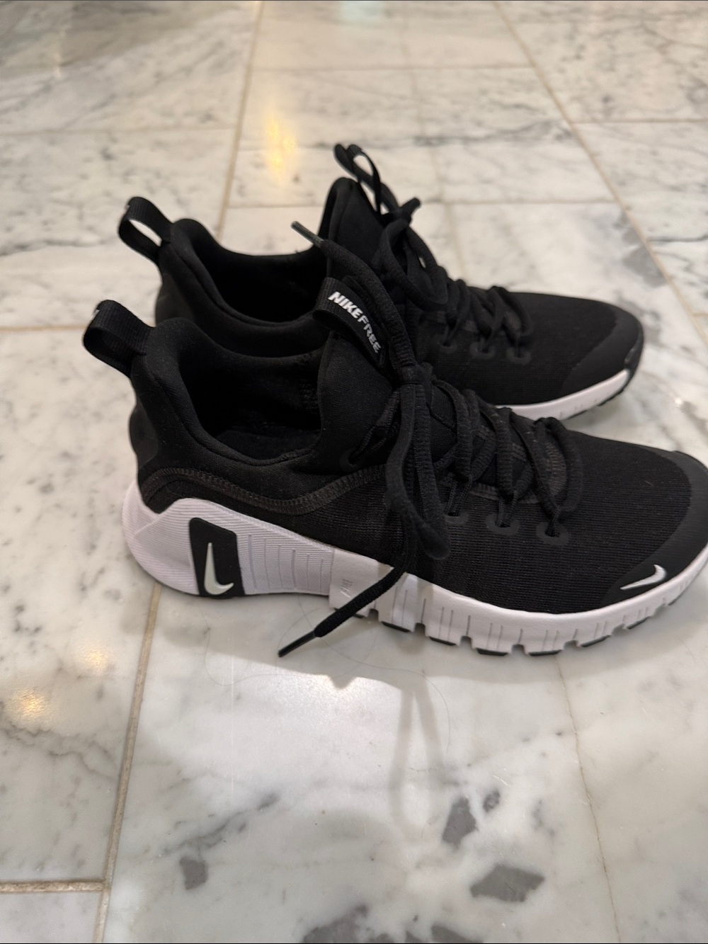 Nike Black and White Running Shoes